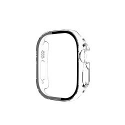 Tempered Glass Screen Protector Full Coverage Shockproof Cover Case for Apple Watch Ultra 2 / 1 [49MM] (Clear)